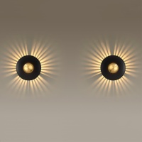4223/13WL MIDCENT ODL21 447 черн/золот/металл Настенный светильник IP20 LED 13W 1520Лм 3000K ADAMAS