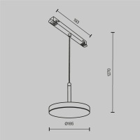 Трековый светильник Technical TR123-2-15W4K-B