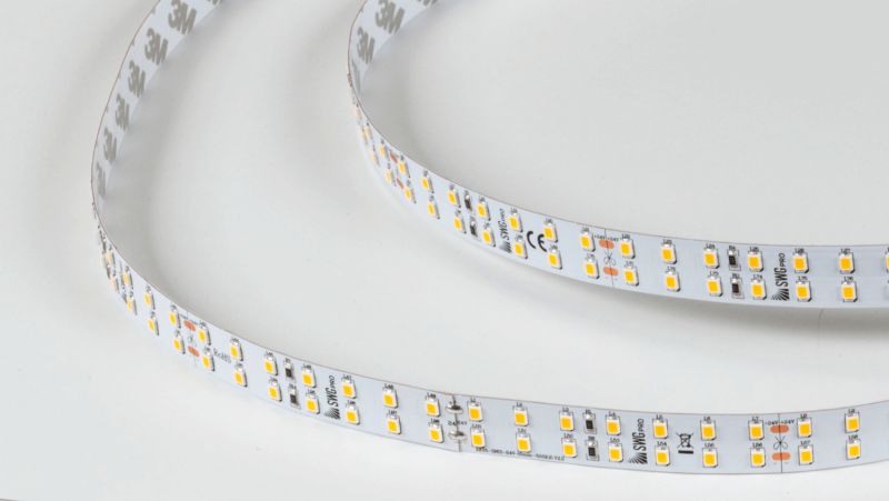 SWG PRO Светодиодная лента ПРО 2835, 196 LED/м, 20 Вт/м, 24В, IP20, Цвет: Теплый белый, SWG2P196-24-20-WW-20