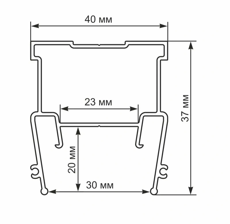 Профиль световые линии Flexy LINE 30 (2м) ПФ 6838