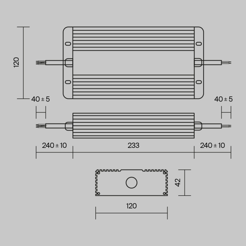 Источник напряжения Technical PSL008-400W-48V-IP67