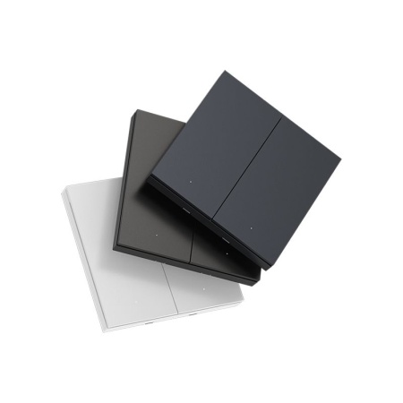 Выключатель Yeelight Pro, серия E20, проводной, 2 клавиши, серый (CN)