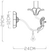 Бра ARTE Lamp A5349AP-1WH