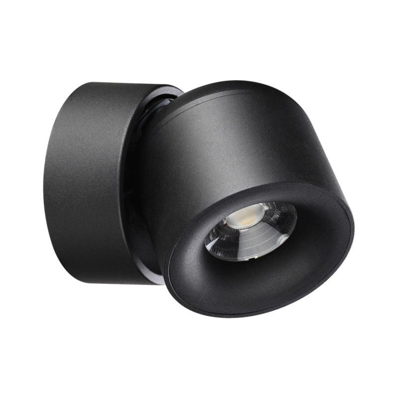 358809 OVER NT21 360 черный Светильник накладной светодиодный IP20 LED 10W 850Лм 4000K 220V GESSO