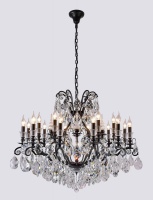 Подвесная люстра Crystal Lux MAGNIFICO SP19 BLACK/TRANSPARENT