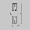 Настенный светильник (бра) Outdoor O453WL-02GF