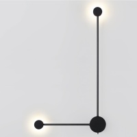 7008/10WL HIGHTECH ODL25 273 черный/металл/акрил Настенный светильник LED 3000/4000K тумблер на корп. 10W 220V CRI > 90 SATELLITE