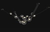 Накладной светильник Crystal Lux BOSQUE SP7 L3000 BLACK/TRANSPARENT