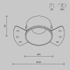 Встраиваемый светильник Technical DL051-01-GU10-RD-WB