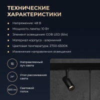 Трековый светильник Yeelight Pro E20 магнитный, спот, черный YP-0063