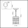 2286/1 NATURE ODL12 000 патина коричневый Уличный светильник-подвес IP44 E27 100W 220V LAGRA