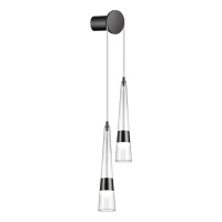5044/24WL L-VISION ODL24 000 глянц.темн.хром/прозрачный/металл/стекло Бра LED 24W 3000K 2536Лм LUMP