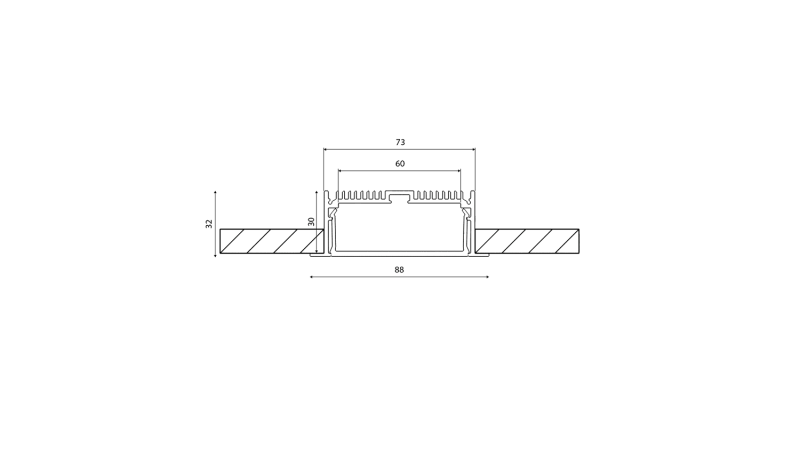 DesignLed Профиль алюминиевый DesignLed, LE.8832