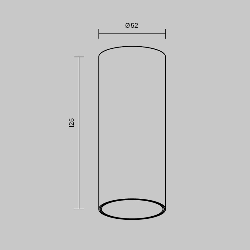Потолочный светильник Technical C056CL-L12B4K-W-D-B