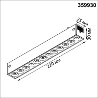 359930 NT Светильник LED 10Вт 3000/4000/6000К 90-240В IP20 PORT