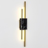 4361/10WL MIDCENT ODL23 175 черный мрамор/золотистый металл Настенный св-к IP20 LED 10W 3000K 625Лм MARMI