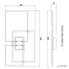Накладная люстра iLedex 230/3A-50W-3000K GL