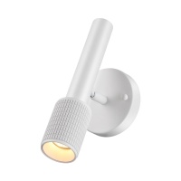 4239/1W HIGHTECH ODL21 321 белый/металл Настенный св-ник выкл на плафоне IP20 LED GU10 max 10W MEHARI