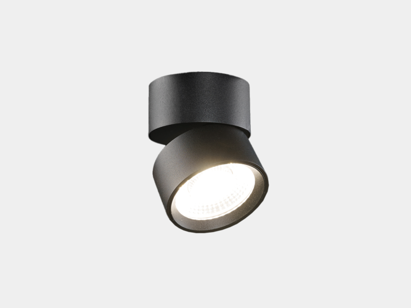 LUMKER Накладной светильник Rink 10W Черный 4000К, R-SSF-BL-NW-DIM
