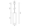 Трековый подвесной светильник Technical TR025-1-GU10-MG