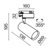 Трековый светильник Technical TR029-3-20W3K-S-W