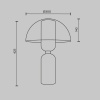 Настольный светильник Maytoni MOD177TL-01B