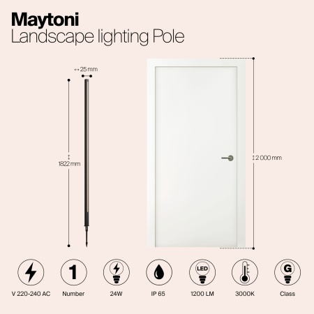 Ландшафтный светильник Outdoor O440FL-L24GF3K