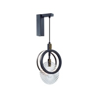 5421/17WL HIGHTECH ODL_EX25 083 черный/золото/металл/стекло Настенный светильник LED 17W 3000K 986Лм MERCURY