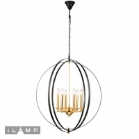 Подвесная люстра iLamp 9977-800 GL+BK