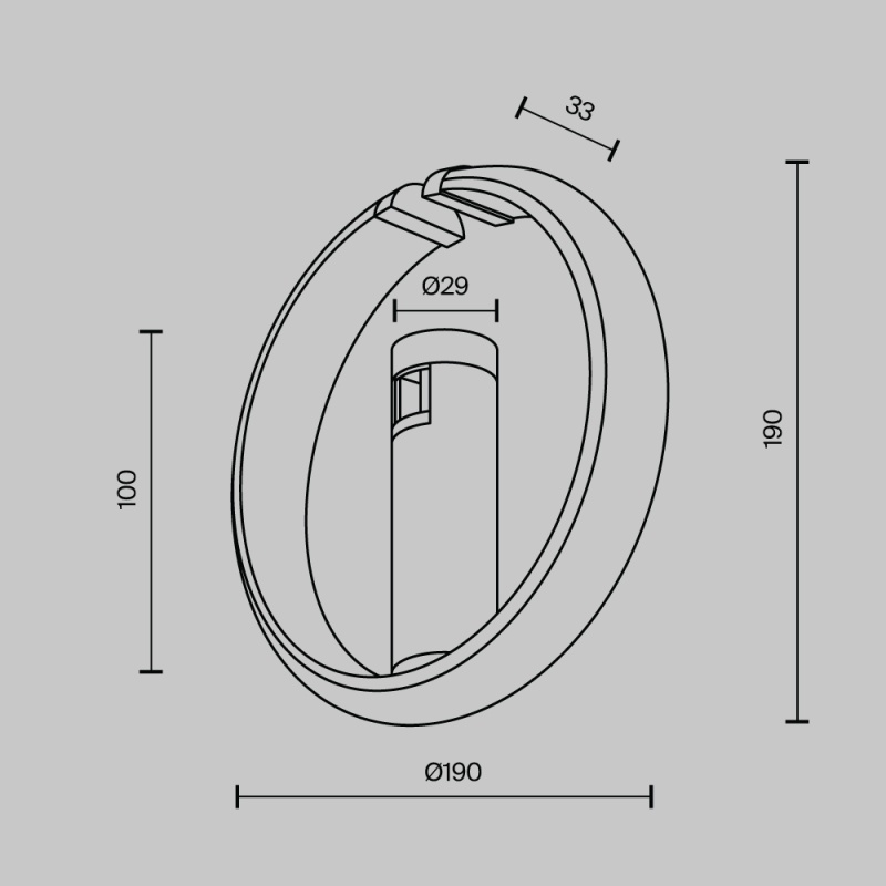 Трековый светильник Technical TR230-1-10W3K-BS