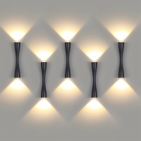 4291/10WL HIGHTECH ODL22 437 черный/металл Настенный светильник IP20 LED 10W 453Лм 3000K ANIKA