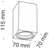 Потолочный светильник Technical C011CL-01B