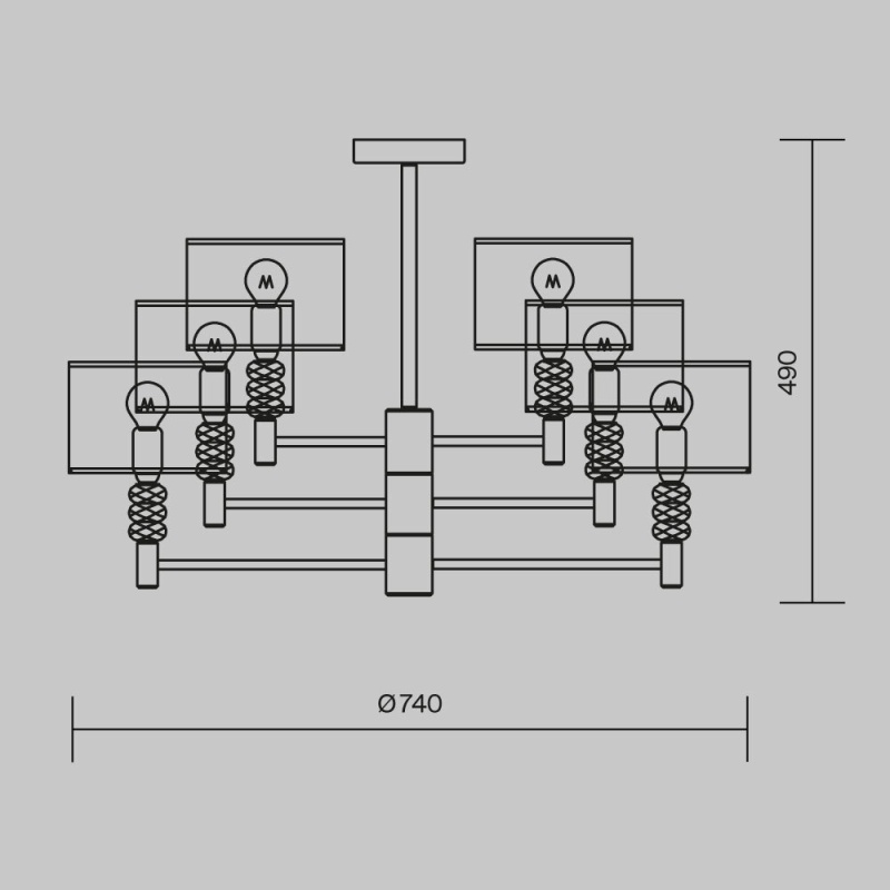Люстра Maytoni MOD527PL-06N