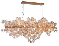 Подвесная люстра Crystal Lux DESEO SP15 L1400 GOLD
