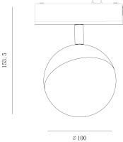 SWG PRO Светильник трековый SLIM, 48В 10W белый 2700-6000К, SL-SLIM-SFWH-10-CCT