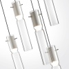 5058/25LB PENDANT ODL24 385 белый/прозрачный/металл/стекло Люстра каскадная LED 5*5W 3000K SCROW