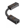 COLIBRI трековый угловой коннектор (гибкий) 220V чёрный, 100 шт/кор