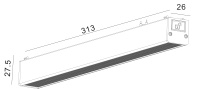SWG PRO Светильник трековый SLIM, 48В 12W черный 2700-6000К , DL-SLIM-DFBL-12-CCT