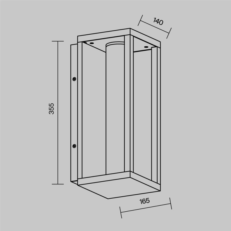Настенный светильник (бра) Outdoor O480WL-L12B3K