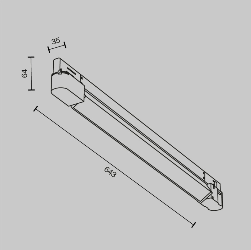 Трековый светильник Technical TR196-3-20W2.7K-B