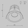 Встраиваемый светильник Technical DL034-L12W3K-D-B
