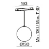 Трековый светильник Technical TR039-4-5WTW-DD-B