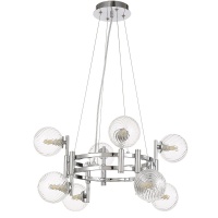 Подвесная люстра Crystal Lux LUXURY SP8 CHROME