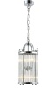 Подвесной светильник Crystal Lux TADEO SP4 D200 CHROME/TRANSPARENTE