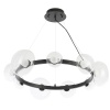Подвесная люстра Crystal Lux BOSQUE SP9 BLACK/TRANSPARENT