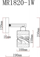 Бра MyFar MR1820-1W