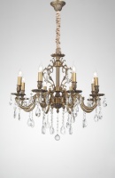 Подвесная люстра Lucia Tucci BARLETTA 1730.8 antique