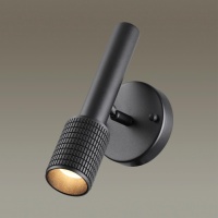 4238/1W HIGHTECH ODL21 321 черный/металл Настенный св-ник выкл на плафоне IP20 LED GU10 max 10W MEHARI