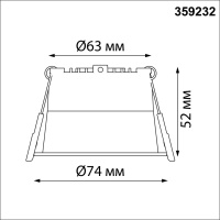 359232 NT Светильник LED 6Вт 3000К 220В IP20 SPOT
