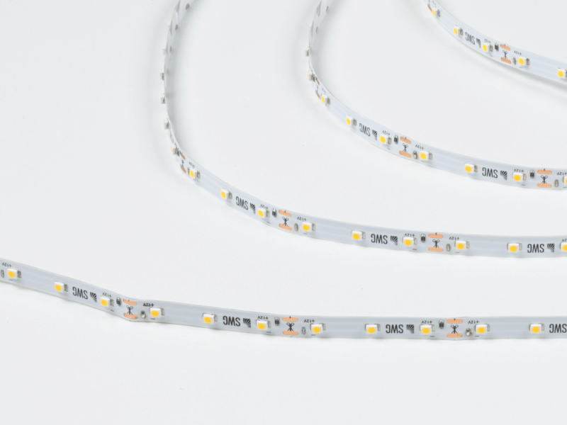 SWG Standard Светодиодная лента 3528, 60 LED/м, 4,8 Вт/м, 12В , IP20, Цвет: Теплый белый, SWG360-12-4.8-WW-M